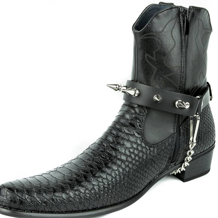 Funk Plus – wholesale Skotillbehör - Unisex – BS126 ENKELRADIG 1 ”STÖVELREM MED SPIK10