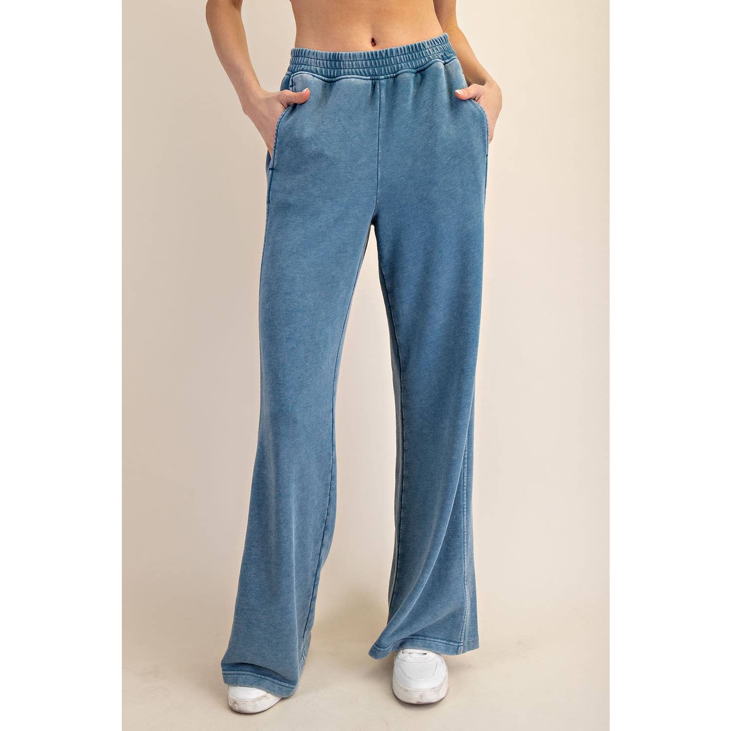 Rae Mode - Vente Pantalon – femme - PANTALON LARGE CÔTÉ CÔTELÉ LAVÉ MINÉRAL7