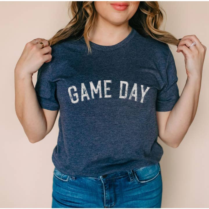 Shamaim - Wholesale Screen Printed T-Shirt - Women's - GAME DAY Graphic Short sleeve T-Shirt2