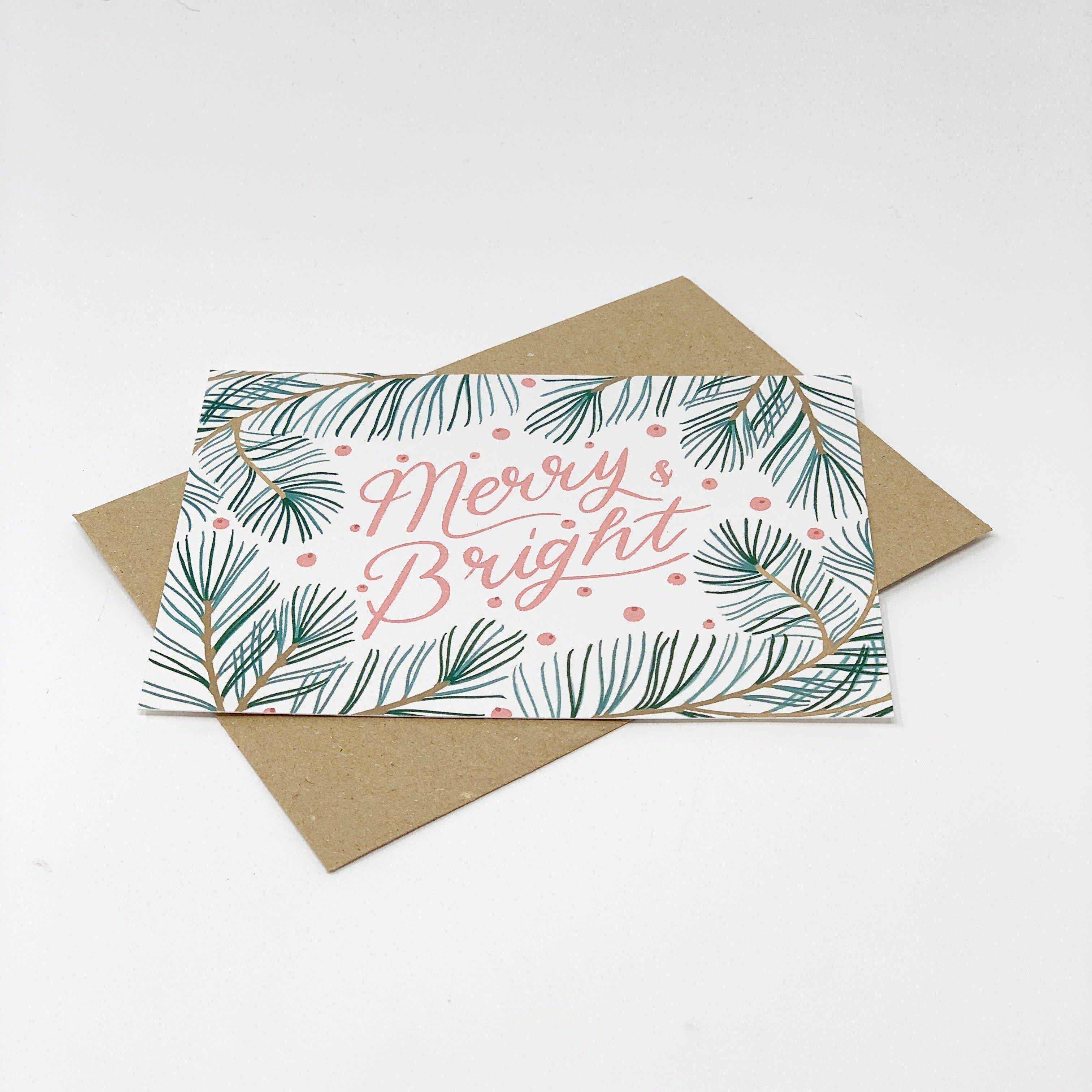 Lomond Paper Co - Vente Cartes de Noël - Joyeux et lumineux - Sapin4