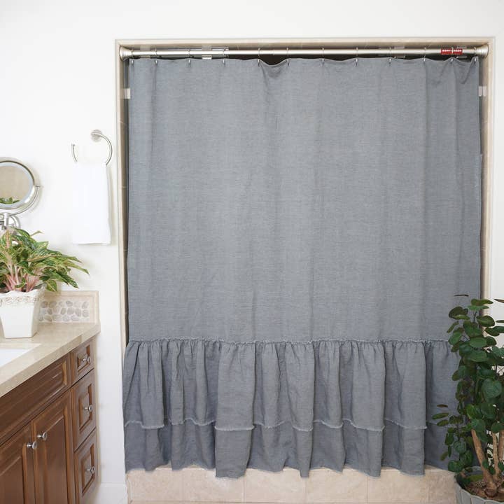 Native Linum - Wholesale Shower Curtain - Tara Shower Curtain6