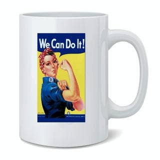 Gotham Gifts - Wholesale Coffee Mug - Rosie the Riveter We Can Do It Ceramic Coffee Mug Cup2