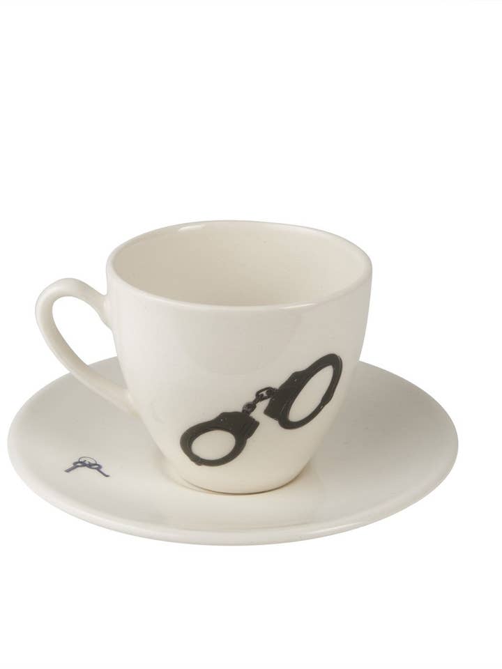 Handcuffs Tea Cup & Saucer for wholesale by Outlandish Creations