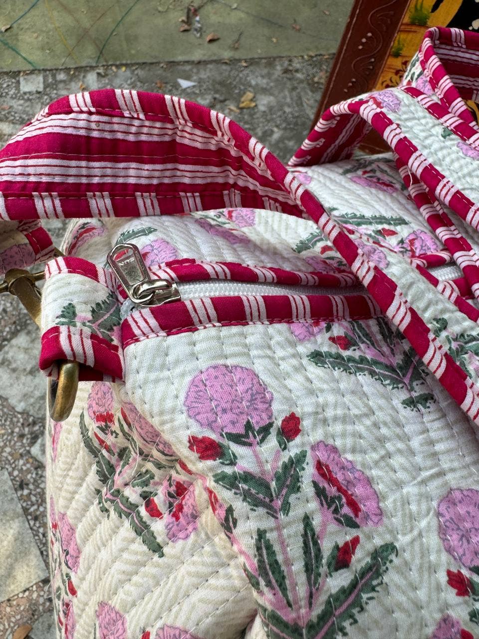 Bhawana Handicrafts - Wholesale Weekender Bag - Women's - Beautiful Cotton Bag Large Quilted Duffle Bag Shopping Bags6