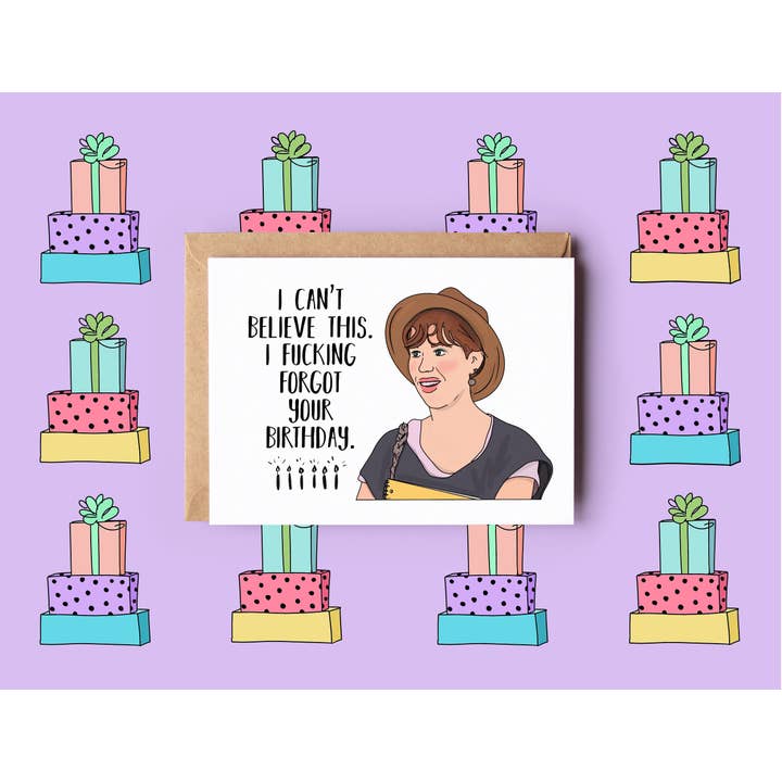 Carte d'anniversaire tardive à 16 bougies pour la vente par Sarah Pilar