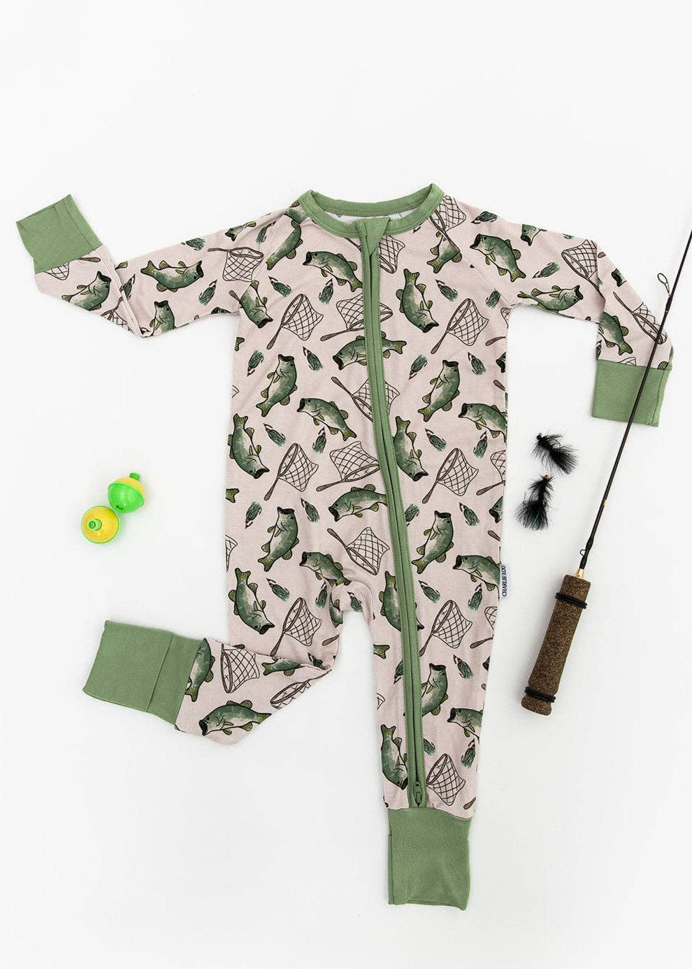 Charlie Lou Baby - Wholesale Jumpsuit - Baby - Bamboo Rompee™ | Gone Fishin'16