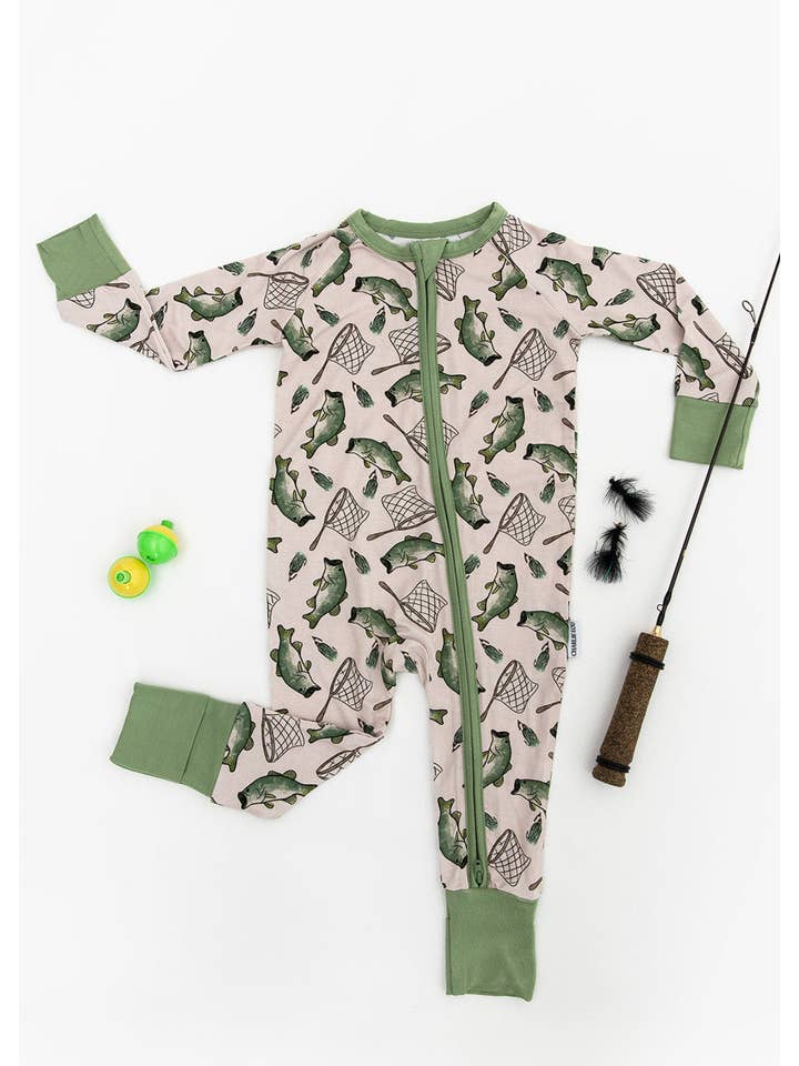 Charlie Lou Baby - Wholesale Jumpsuit - Baby - Bamboo Rompee™ | Gone Fishin'16