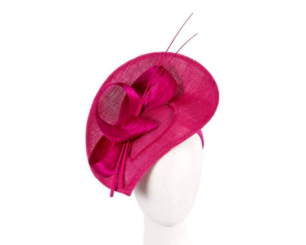 Max Alexander by Cupids Millinery Melbourne - Wholesale Fascinator Hat - Women's - Large sinamay fascinator with loops and feathers5
