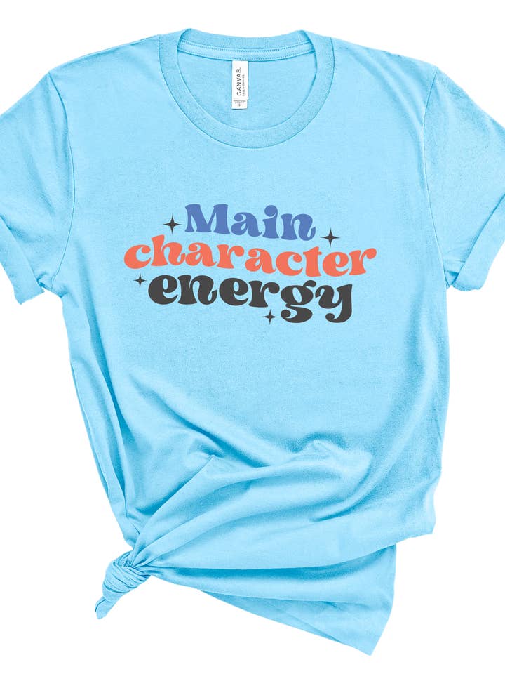 Main Character Energy Graphic Tee for wholesale by Ink + Thread