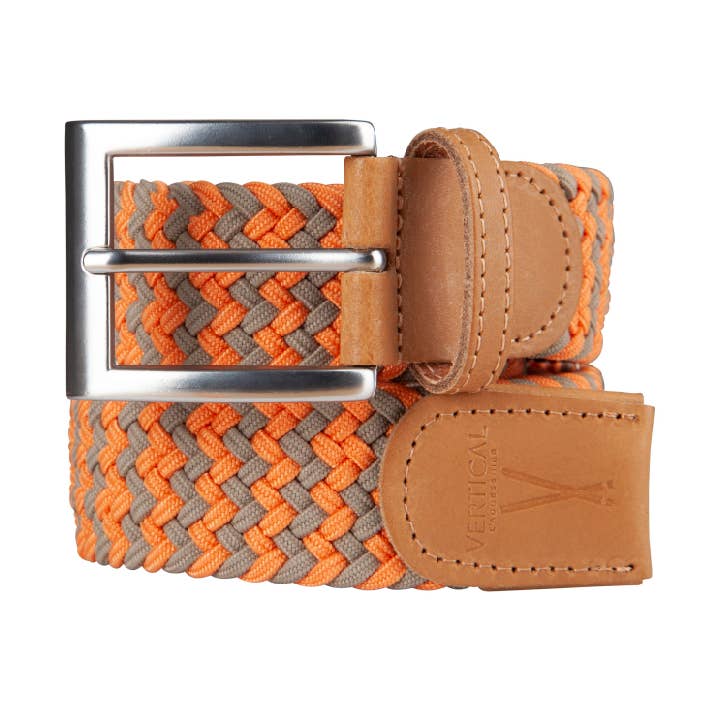 Orange Braun Brauner orange elastischer Flechtgürtel für den Großhandel auf Faire0