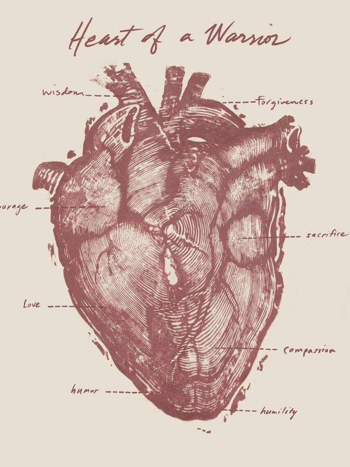 El corazón de un guerrero para venta al por mayor de Thunder Voice Hat Co.