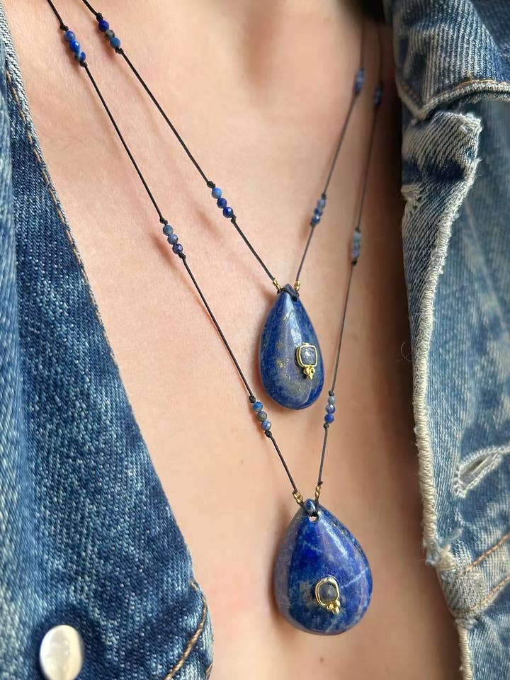 Lanka Necklace - Lapis Lazuli for wholesale by Malaco