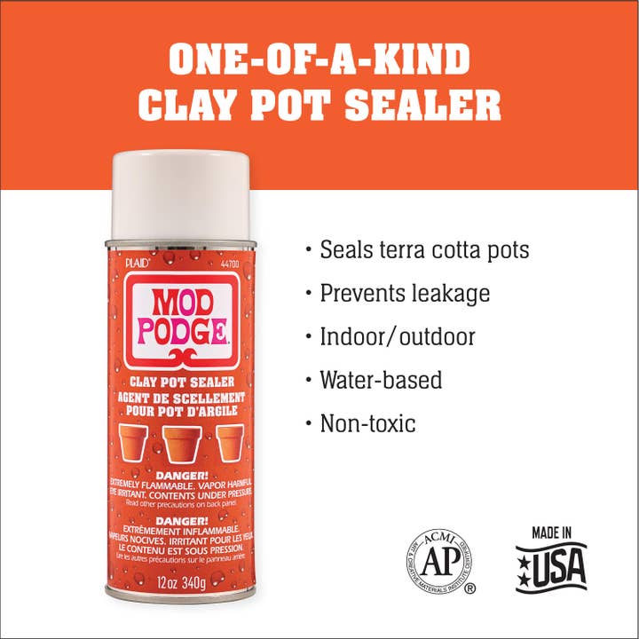 Plaid Crafts - Wholesale Craft Supplies - Mod Podge Clay Pot Sealer 12 oz