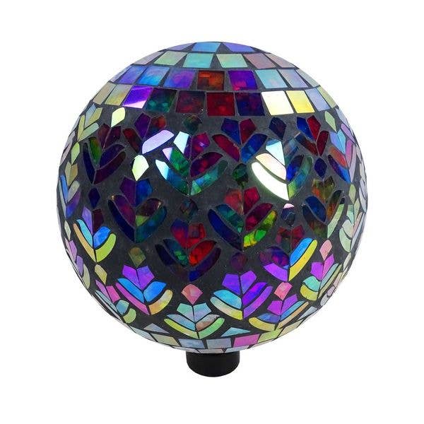 Alpine Corporation - Wholesale Outdoor Ornament/Decor - Alpine Corporation 10" Mosaic Peacock Gazing Ball