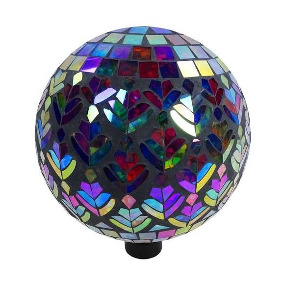 Alpine Corporation - Wholesale Outdoor Ornament/Decor - Alpine Corporation 10" Mosaic Peacock Gazing Ball0