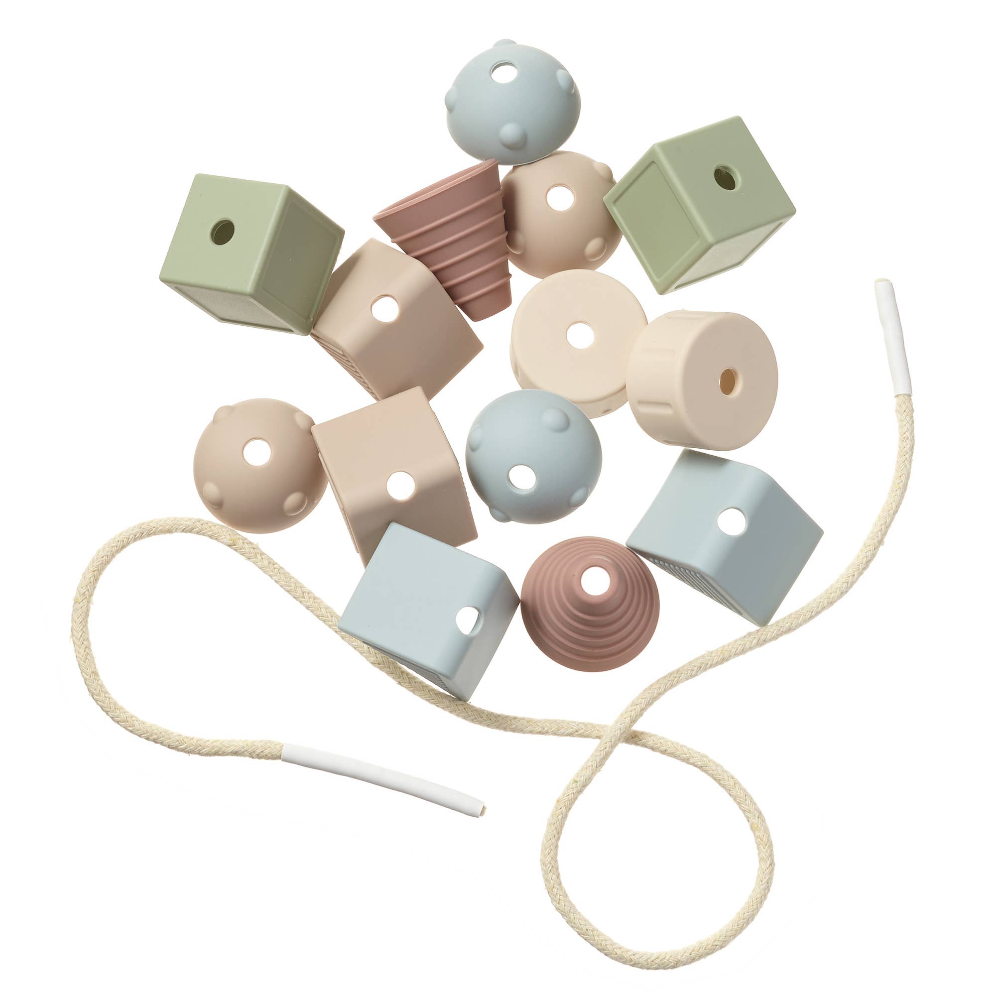 Ali+Oli - Wholesale Toy Set - Kids - Ali+Oli Montessori Lacing Toy – 14 Soft Color Silicone Beads4
