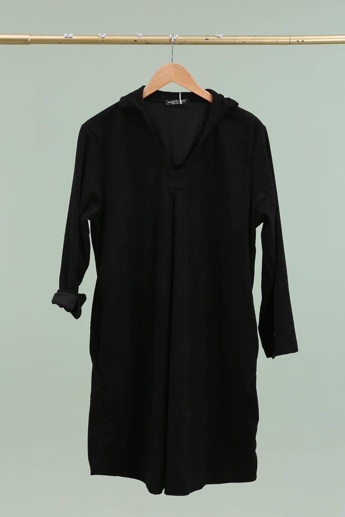 la maison des fibres naturelles - Wholesale Dress - Women's - Ribbed dress 8216 5% Elastane 20% Cotton 75% Polyester0