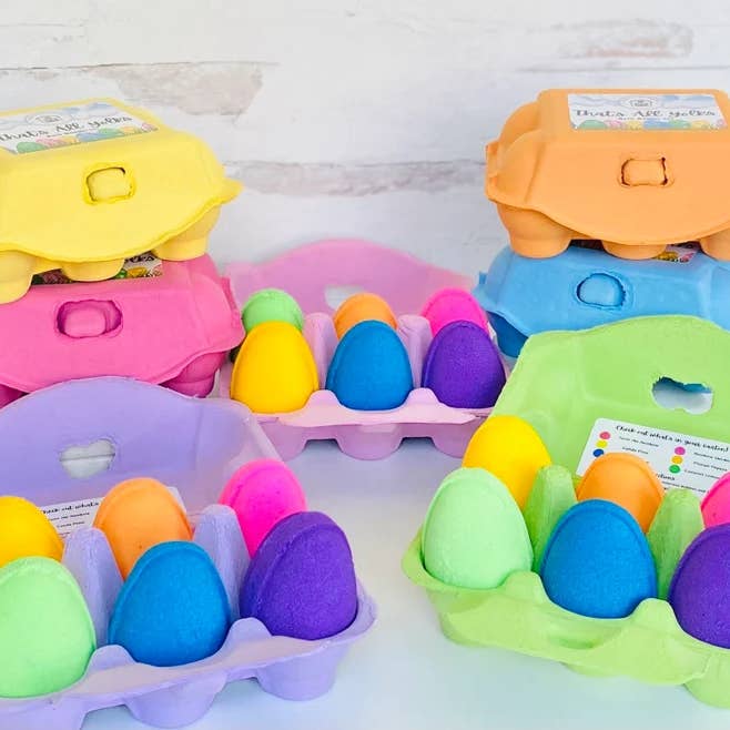 Easter Egg Bath Bomb Gift Set, That's all Yolks! Gift Set for wholesale by The Burlap Barn Company