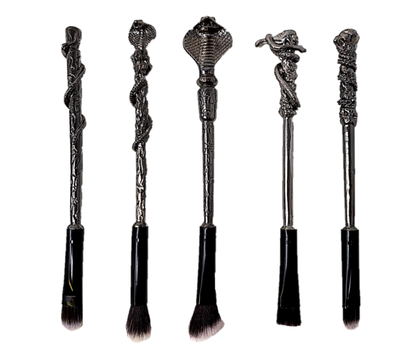 My Wholesale Warehouse - Wholesale Makeup Brush Set - Harry Potter Inspired 5pc Snakehead Make Up Brush Set2
