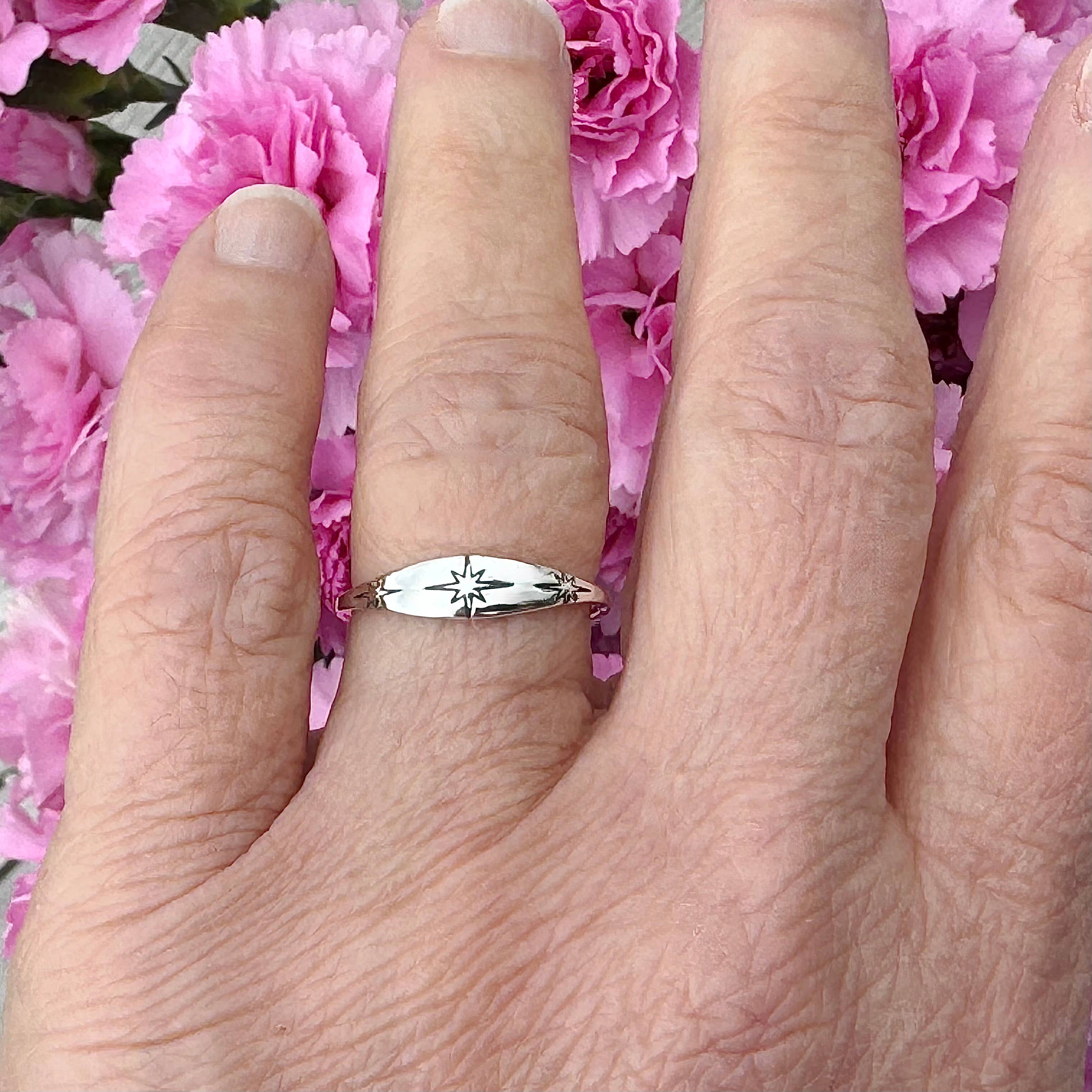 Moonrise Jewelry - Wholesale Band/Stacked Ring - Sterling Silver Stars Band/Stacked Ring5