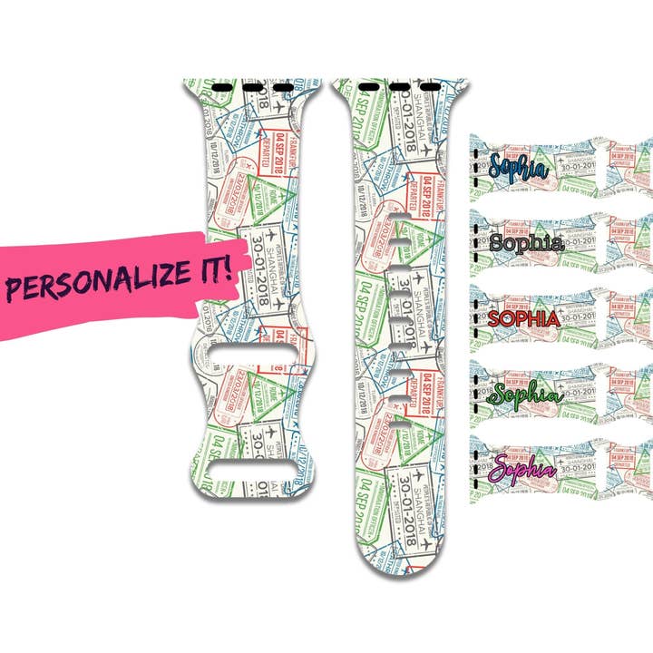 Brugerdefinerede passtempler Apple Watch Band Series 1-9 & SE for engroshandel hos The Printed Llama