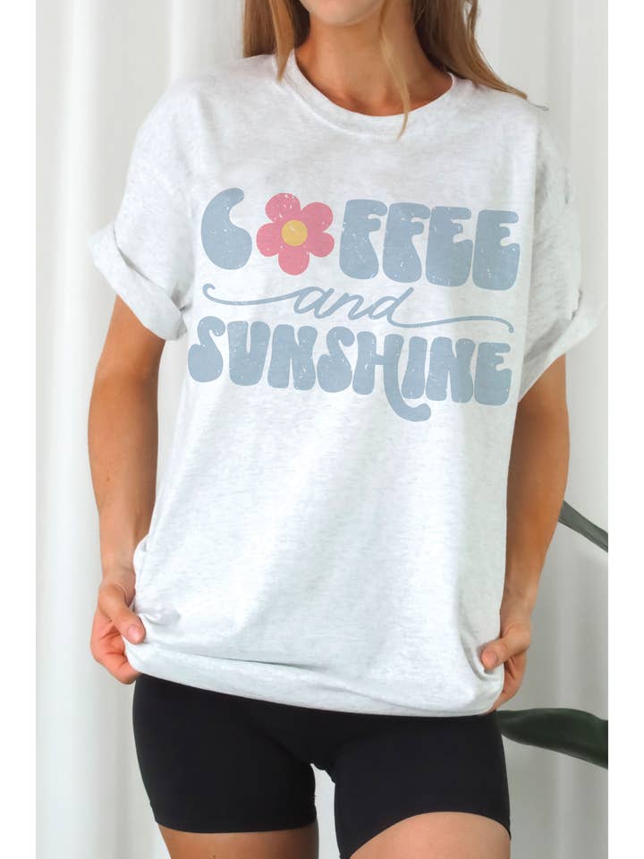 COFFEE AND SUNSHINE Oversized Graphic Tee and other Purchase Wholesale sunshine and coffee. Free Returns & Net 60 Terms on Faire trending on Faire.
