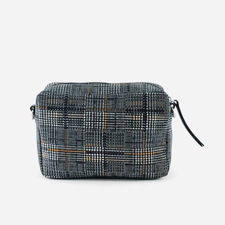 MILANO AMOUR - Wholesale Crossbody Bag - Women's - CROSSBODY BAG PAIGE ZIP PIED DE POULE2