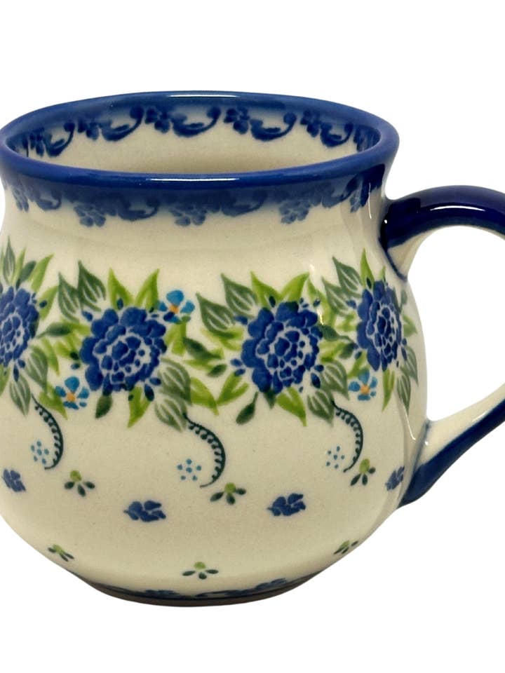 Mug, Bubble 11 oz - Galia - Chrysanthemum for wholesale by Music City Polish Pottery