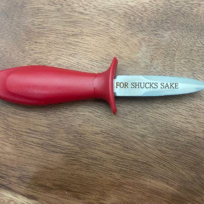Engraved Oyster Shucker, Personalized Oyster Shucker for wholesale by Hazel Grove Customs