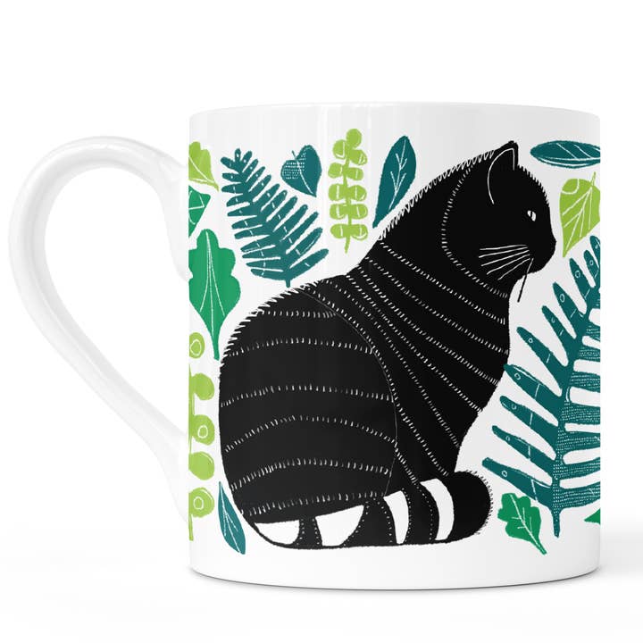 Jenni Douglas Designs - Wholesale Coffee Mug - Scottish Wildcat Bone China Mug