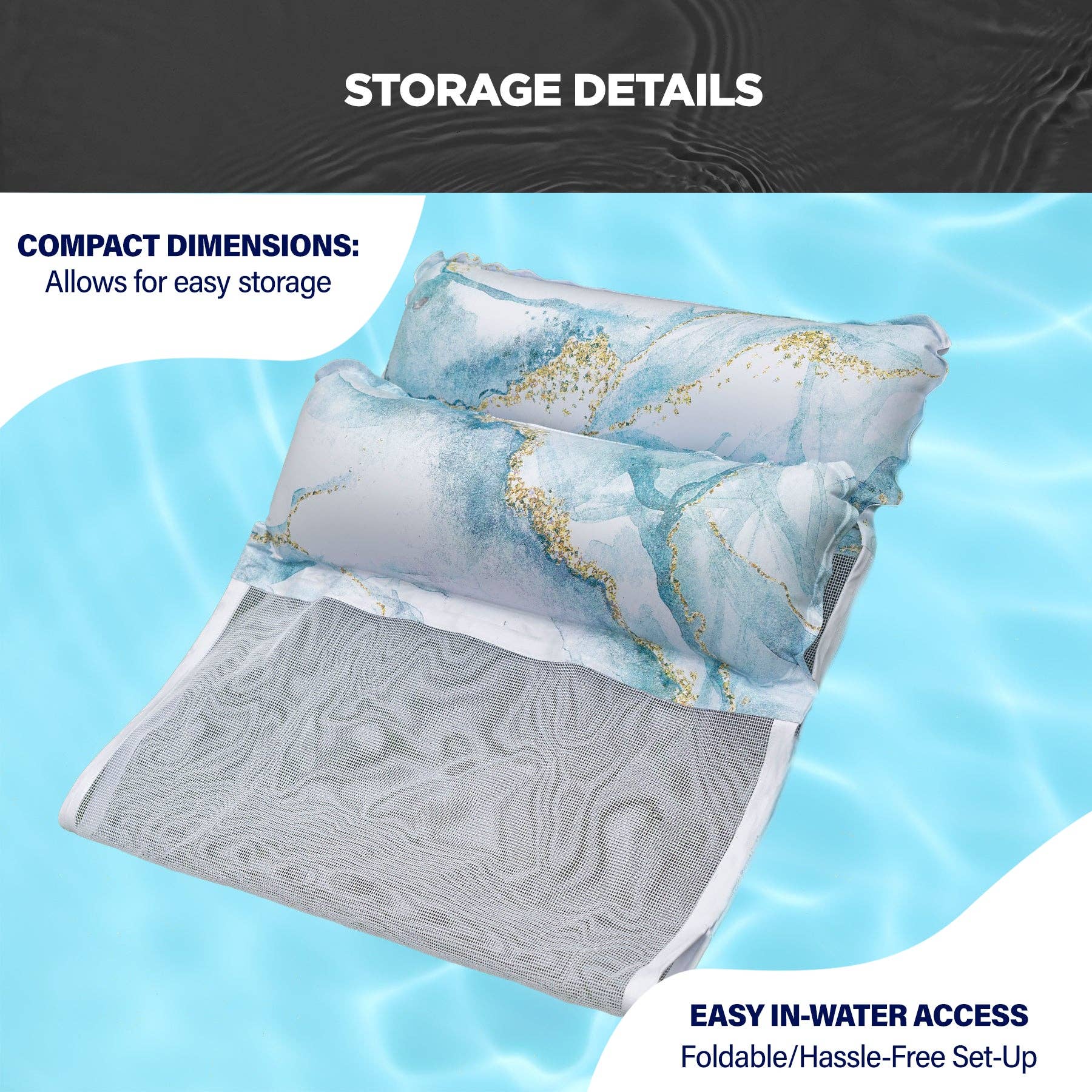 Infinite Basics - Wholesale Hammock - Pool Hammock 2 in 1 Lounger & Chair5