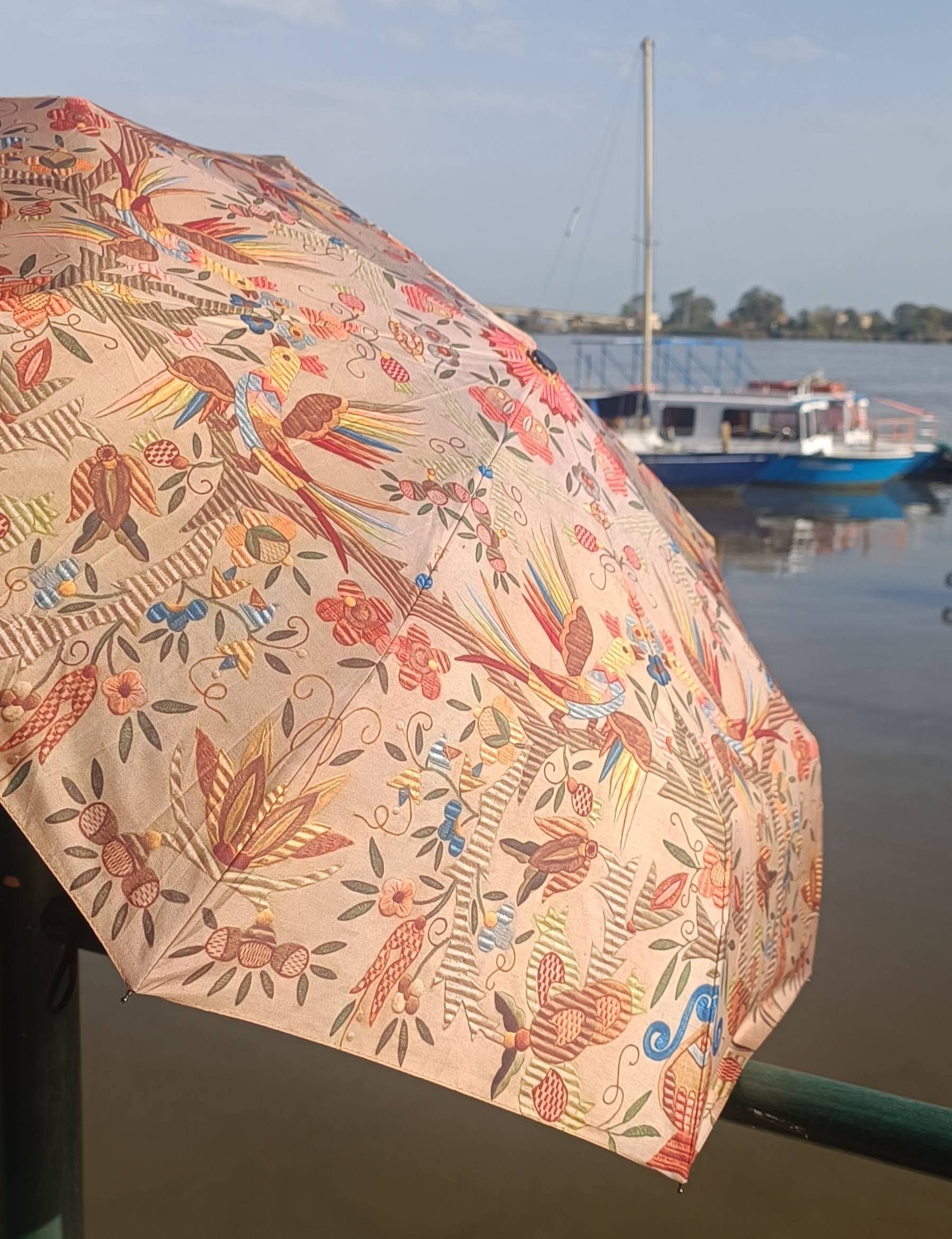 Terra Lusa - Wholesale Umbrella - Unisex - Embroidered Umbrella from Castelo Branco - Phoenix3