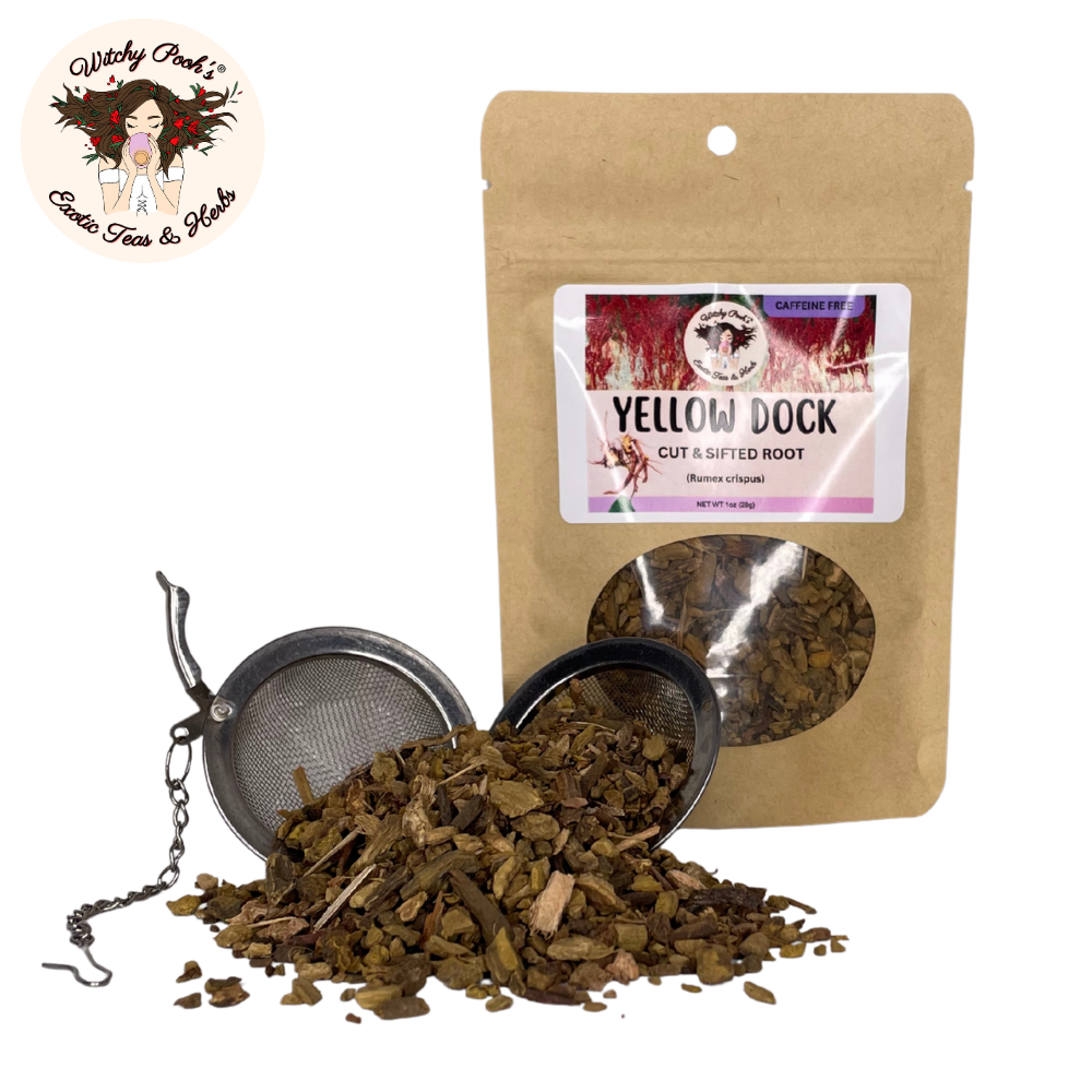 Witchy Pooh's Exotic Teas & Herbs - Wholesale Loose Tea - Witchy Pooh's Yellow Dock Tea - Cut & Sifted Root, Caffeine 11