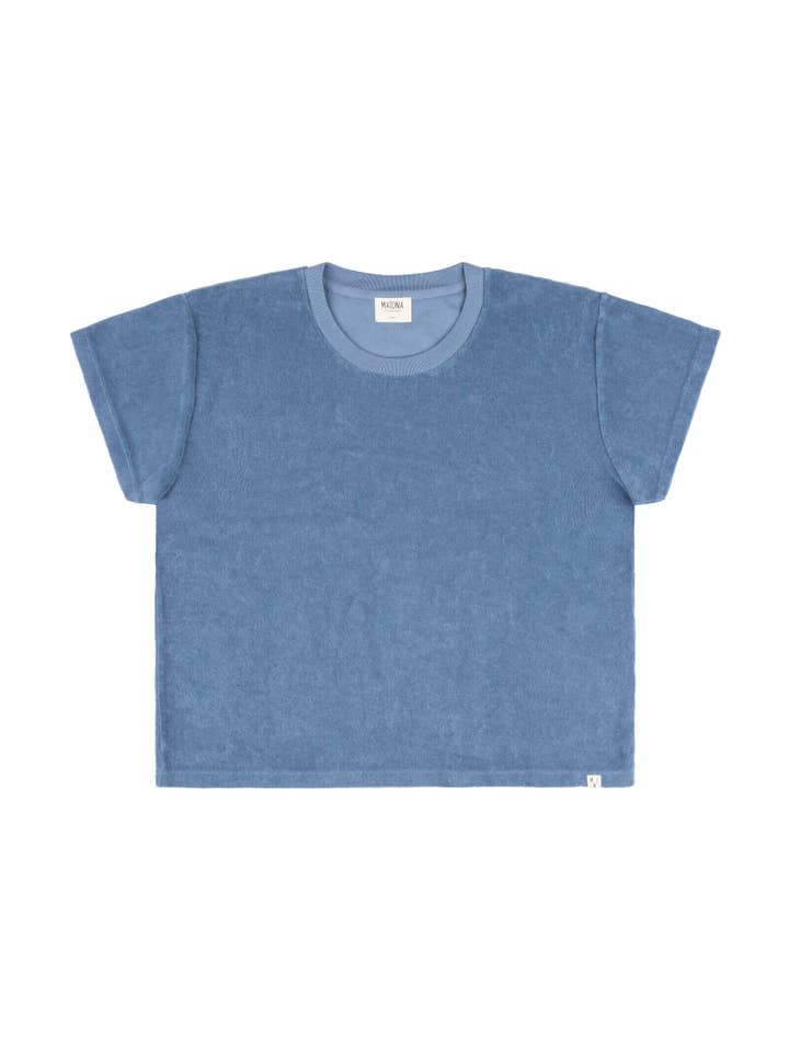 Matona - Wholesale T-Shirt - Women's - Terry T-Shirt / dusk blue