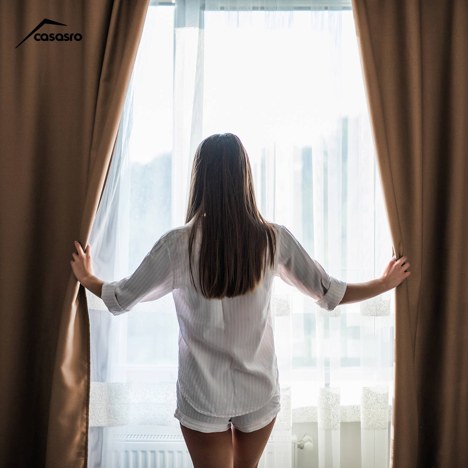 CASASRO – wholesale Curtain – CASASRO® Blackout Velvet Curtains | 7 Colour Options | 2 Panels 54” W x 95” D | Luxury Velvet Drapes | Height  Adjustable with Header Tape and Rod/Clip Attachable Top Pencil Pleat | 15