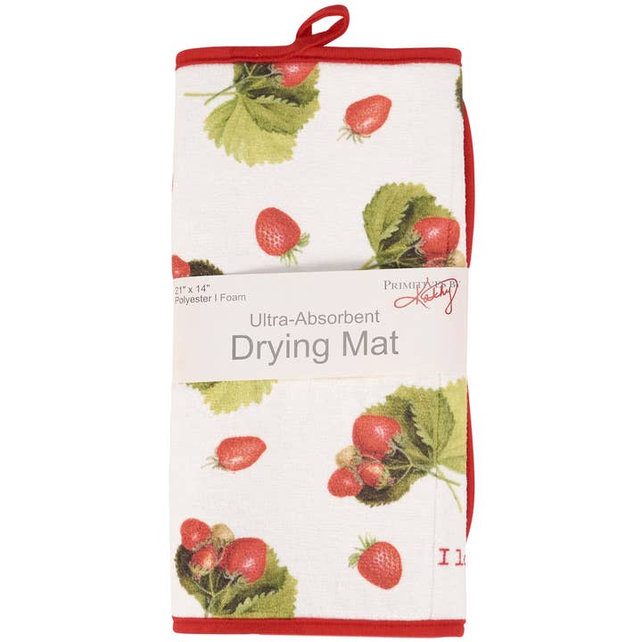 Primitives by Kathy - Wholesale Dish Drying Mat/Rack - Berry Much Drying Mat2