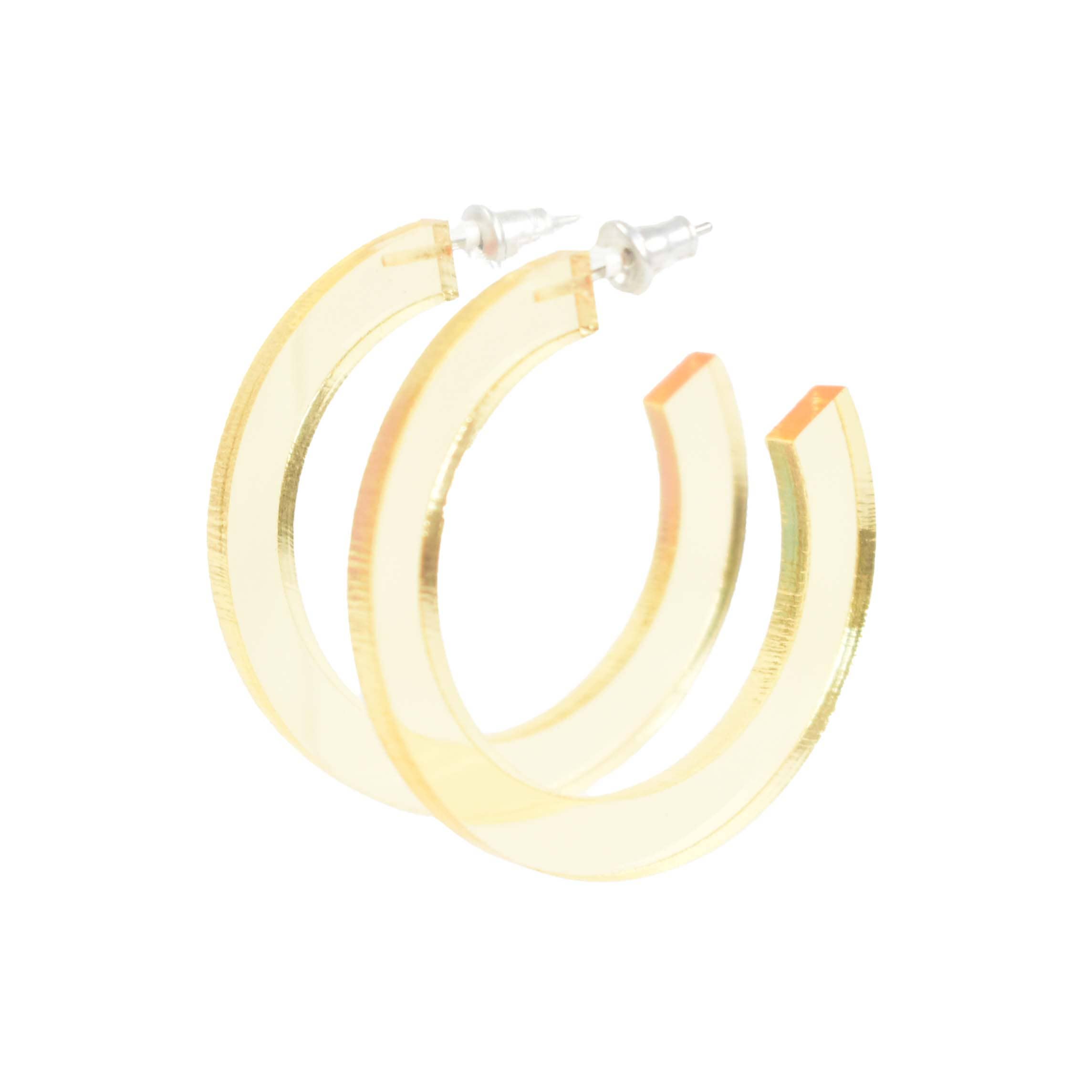 The Paper Dress – wholesale Hoop earrings – Colorful Lightweight Acrylic Hoop Earrings90