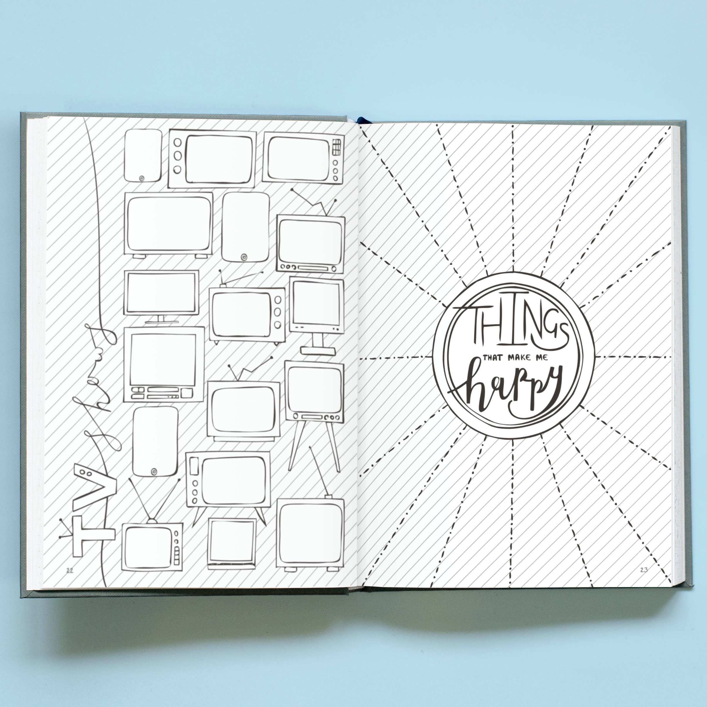 LILLA Journals – wholesale Journal/diary – Inspiring Monthly Bullet Journal | Undated illustrated diary7