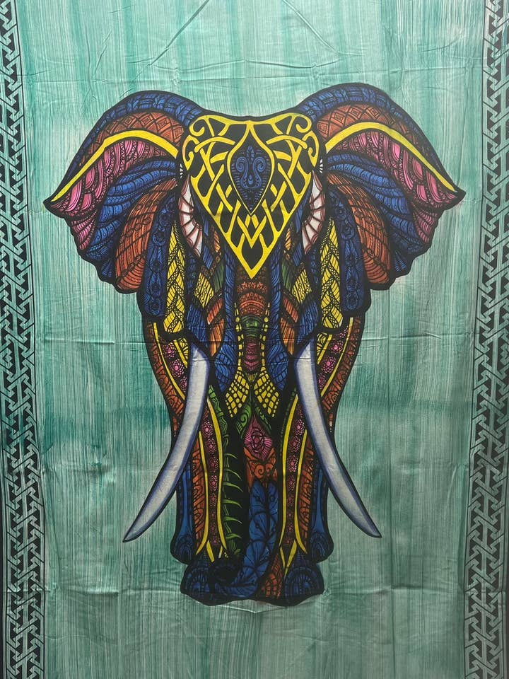 Elephant Tapestry-2 for wholesale by Karma Circle U.S.A
