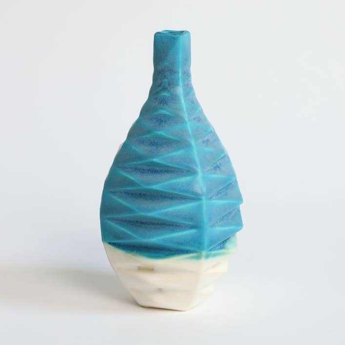 Patterned Vessels Square Mediterranean Sea for wholesale by By Alejandra Design