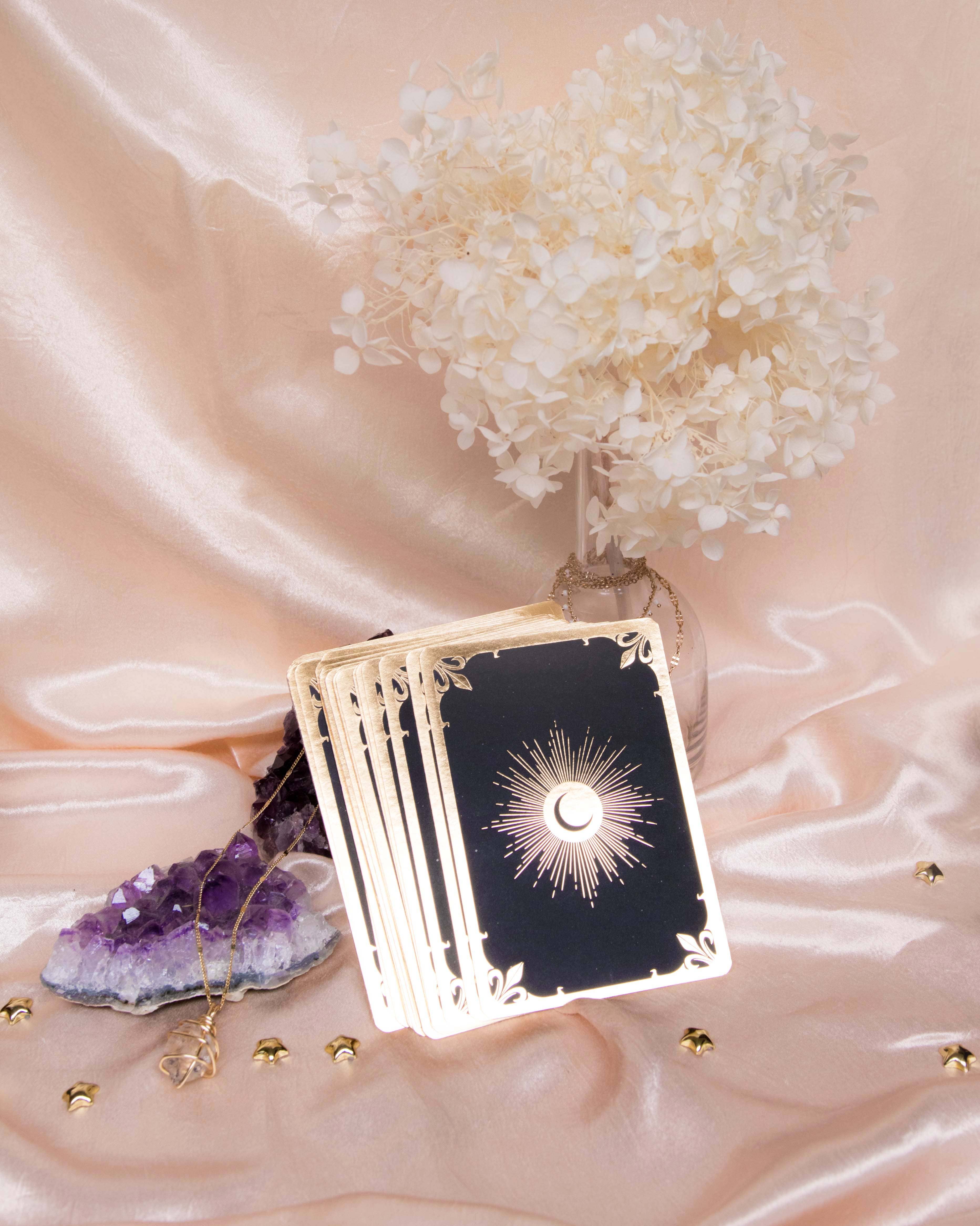 DreamyMoons - Wholesale Tarot Cards - Soul Whispers Gold Foiled 33 Card Deck1