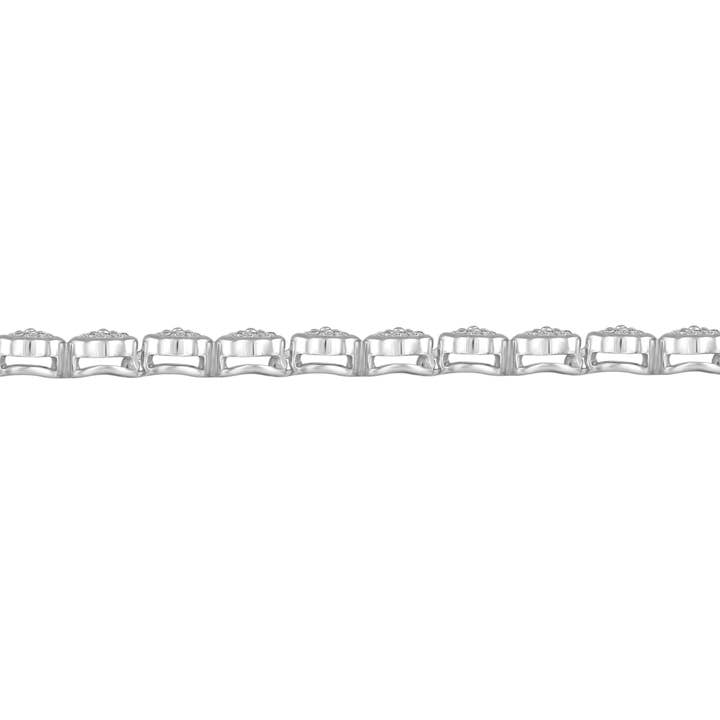 Fifth and Fine - Wholesale Tennis Bracelet - 1 1/4 Carat tw Natural Diamond Clover Quatrefoil Tennis Brac3