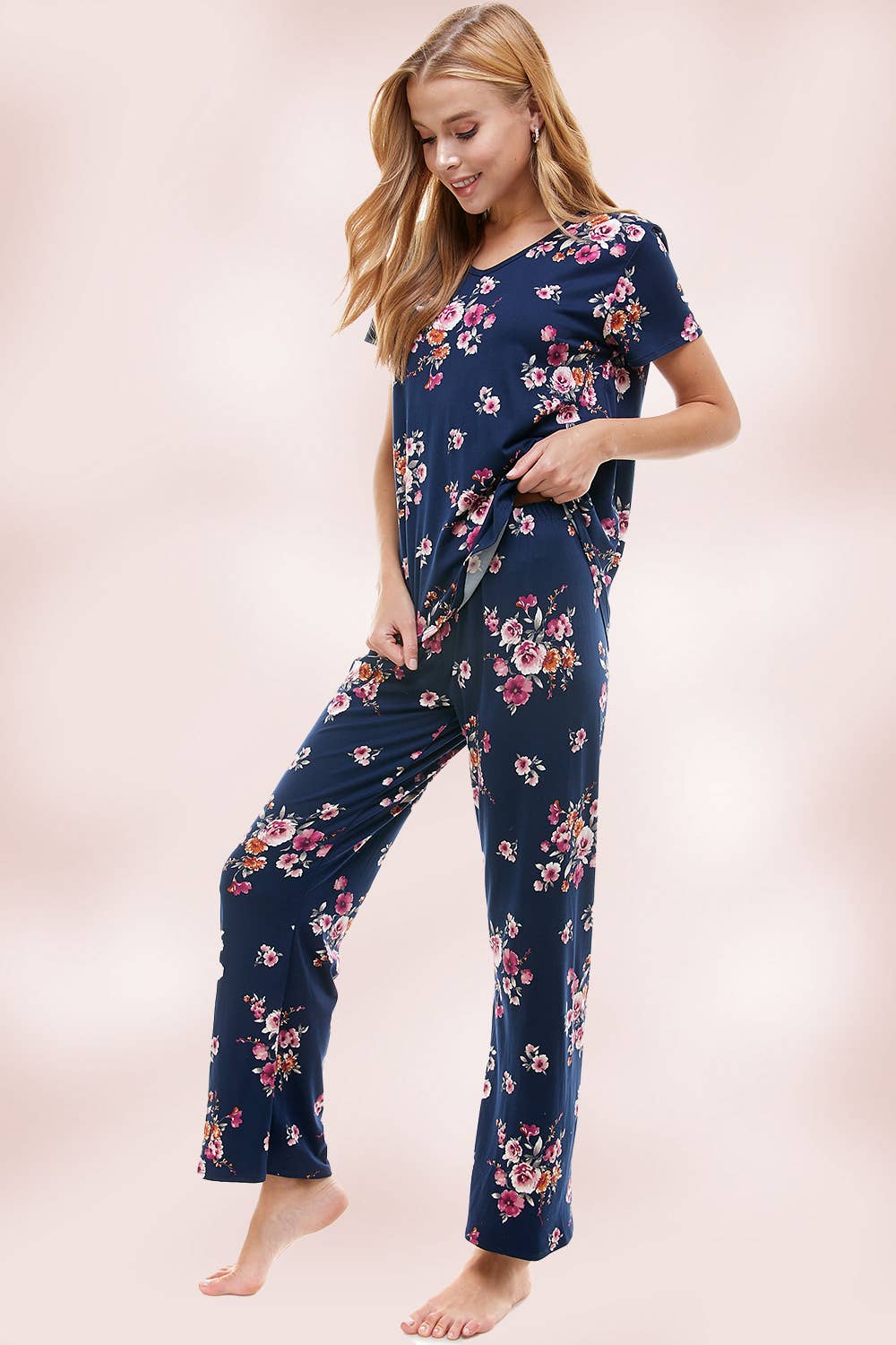 MILEY + MOLLY - Wholesale Lounge Set - Women's - LOUNGEWEAR SET FOR WOMEN'S FLORAL PAJAMA17