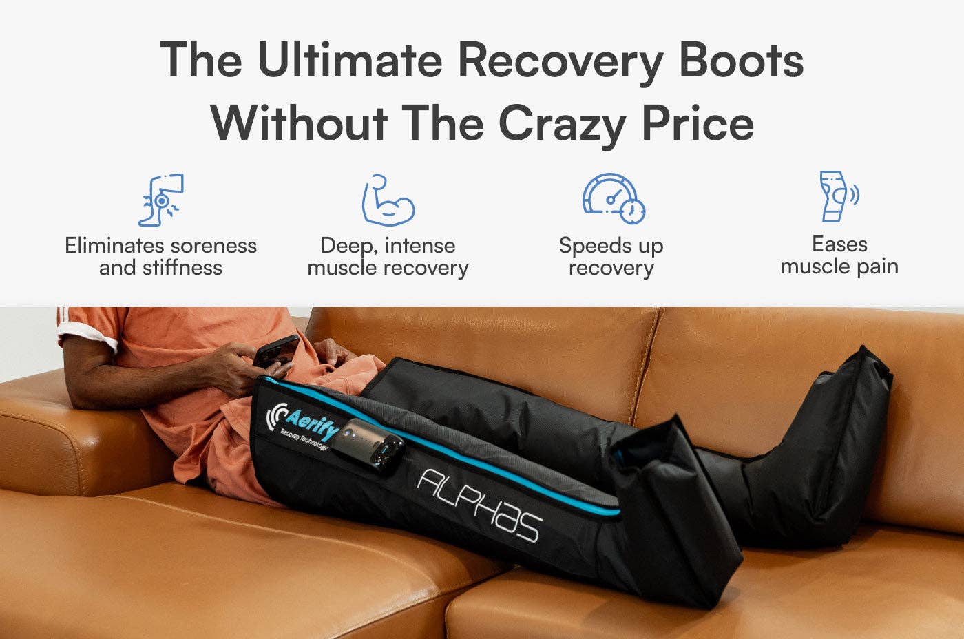 Endurance Lab - Wholesale Fitness Equipment - Wireless Alphas Compression Boots – Portable Air Compression Recovery by Aerify1