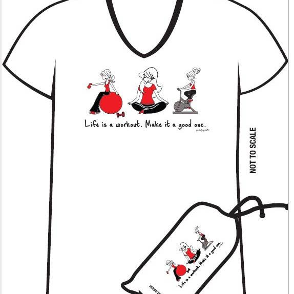 La camisón «La vida es un entrenamiento...» de Philosophie para venta al por mayor de Emerson Street Clothing Co.