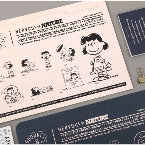 K_Wonderland - Wholesale Folders - Peanuts Snoopy 75th Anniversary Paper File Folder