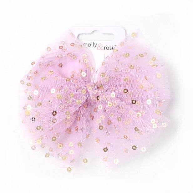 Inca UK - Wholesale Hair Clip - Kids - Sequin Net Bow On A Clip 1