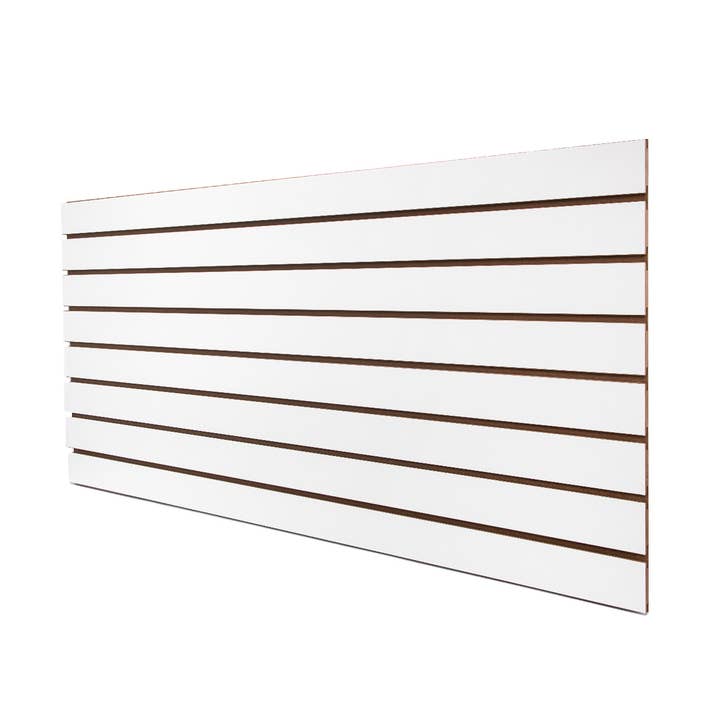 Store Supply Warehouse - Wholesale Retailer Display - Accessories - 2' X 4' White Horizontal Slatwall Easy Panels - Pack Of 2 5
