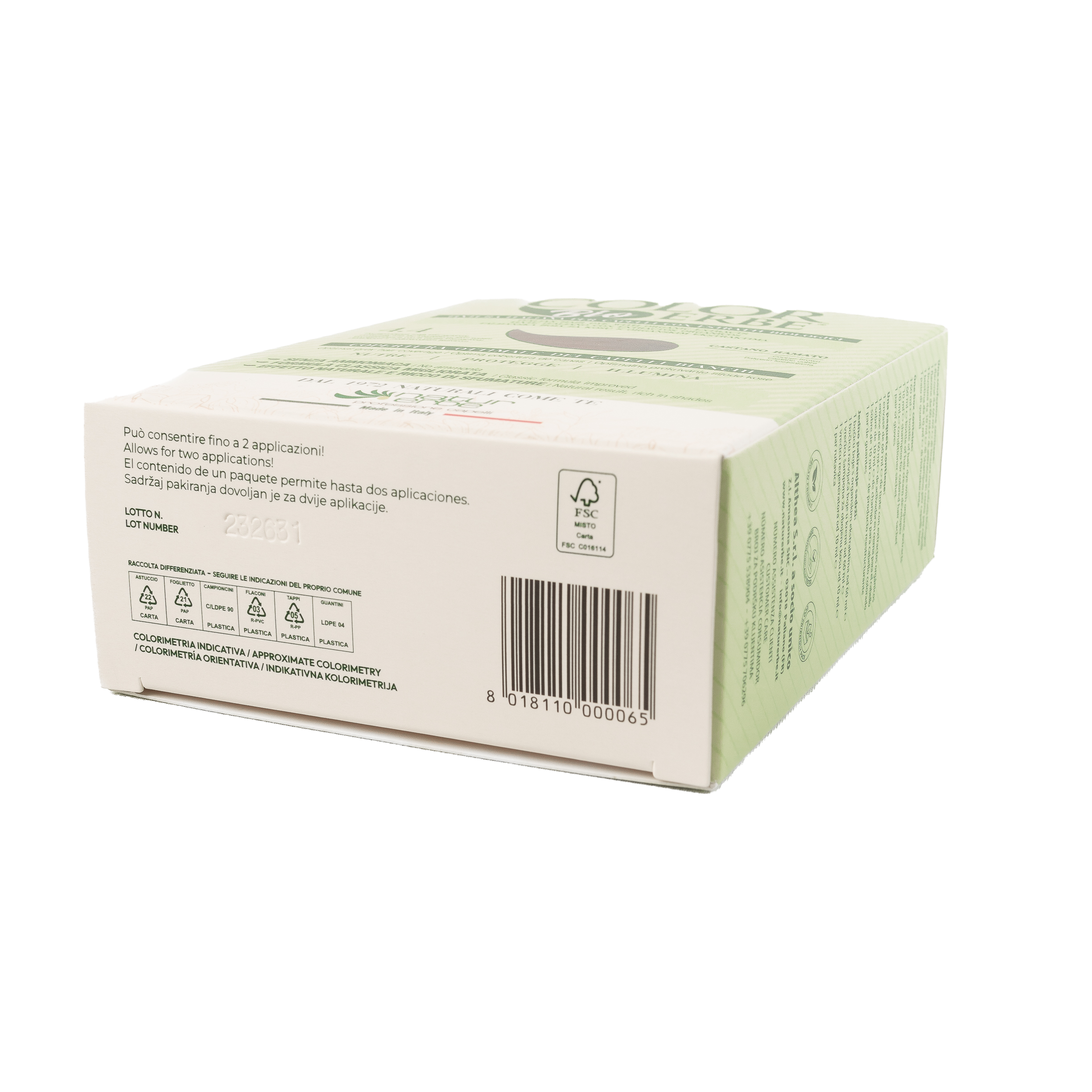 COLOR ERBE - Wholesale Hair Dye - Organic Copper Brown Herbal Color Dye (4.4) - Made in Italy8