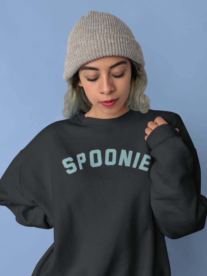 Spoonie Crewneck Sweatshirt - Chronic Illness Shirt - Spoon Theory Tee - Spoonie Gift - Pullover Sweater Eds Migraines Depression for wholesale by SciencePlusCoffee
